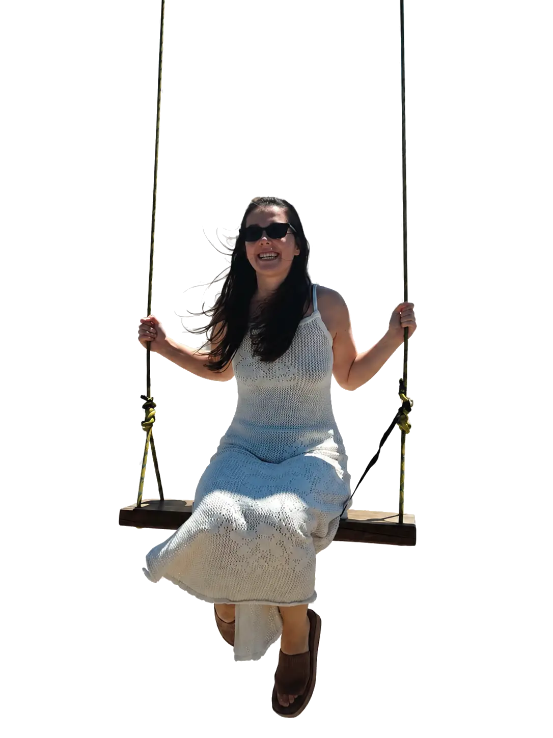 Karolína na houpačce